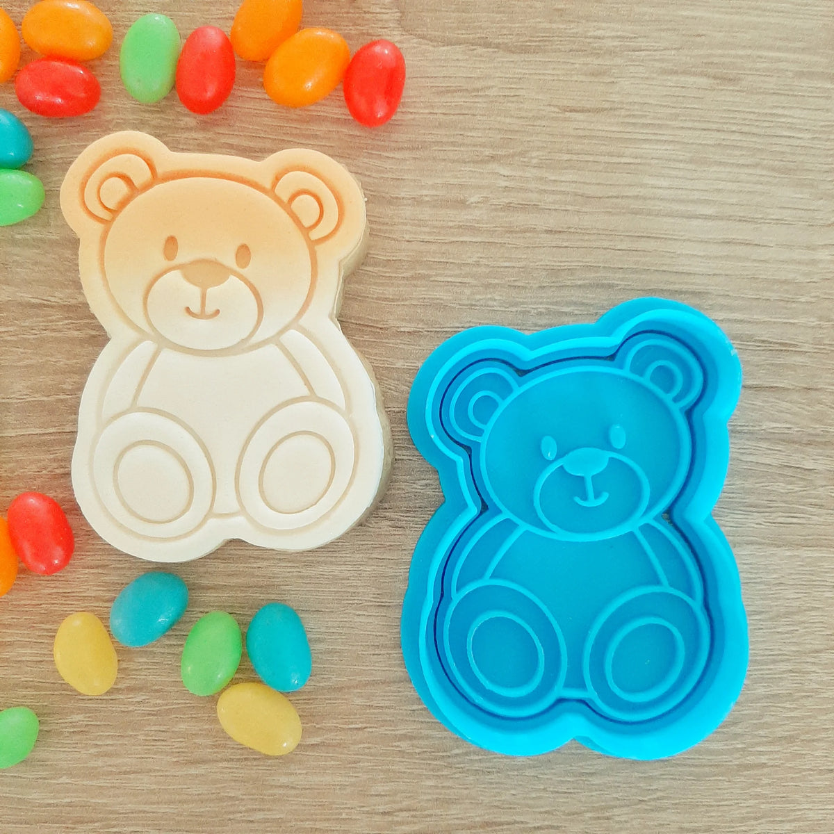 Teddy Bear Cookie Cutter & Fondant Stamp