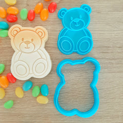 Teddy Bear Cookie Cutter & Fondant Stamp