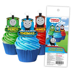 Thomas The Tank Engine Edible Wafer Cupcake Toppers 16pk