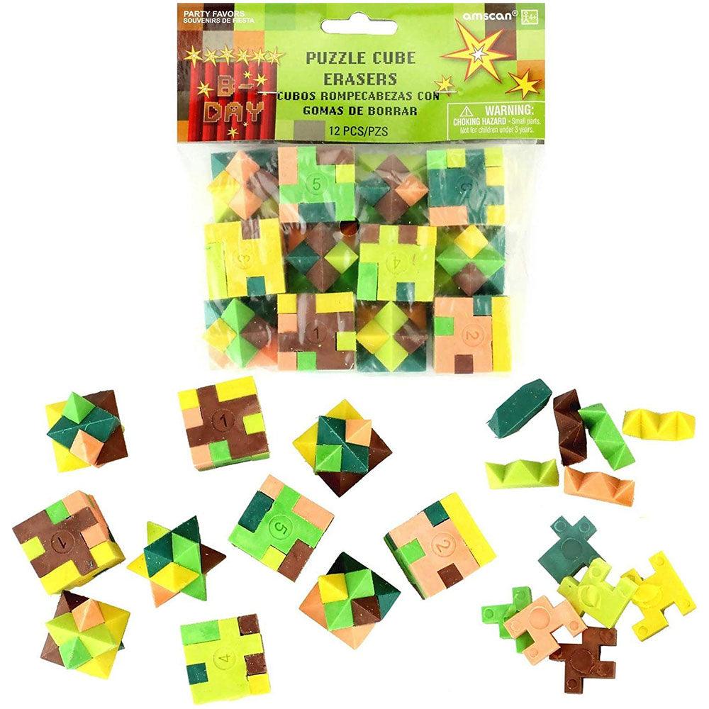 TNT Party Puzzle Cube Erasers 12pk