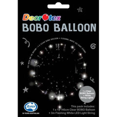 BOBO Large 46cm Balloon with White LED Light String