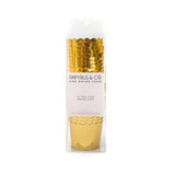 Scalloped Gold Foil Baking Cups 25pk - The Party Room