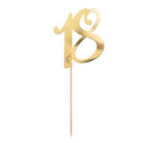 Gold 18th Cake Topper