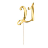 Gold 21st Cake Topper - The Party Room