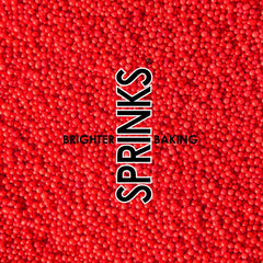 Red Nonpareils Sprinkles - The Party Room