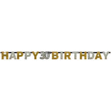 Sparkling 30th Birthday Banner - The Party Room
