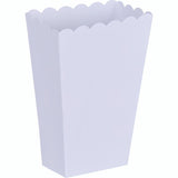 White Popcorn Favour Boxes 5pk - The Party Room