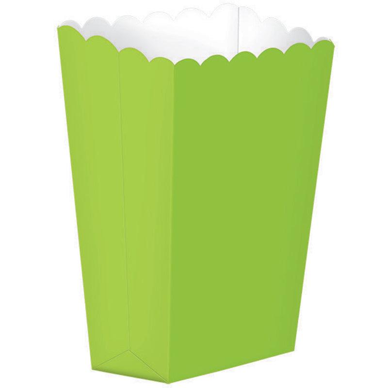 Lime Green Popcorn Favour Boxes 5pk - The Party Room