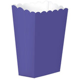 Purple Popcorn Favour Boxes 5pk