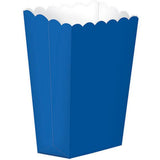 Royal Blue Popcorn Favour Boxes 5pk - The Party Room