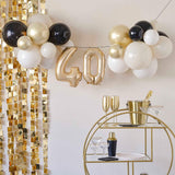 40th Birthday Milestone Balloon Bunting Decoration - The Party Room