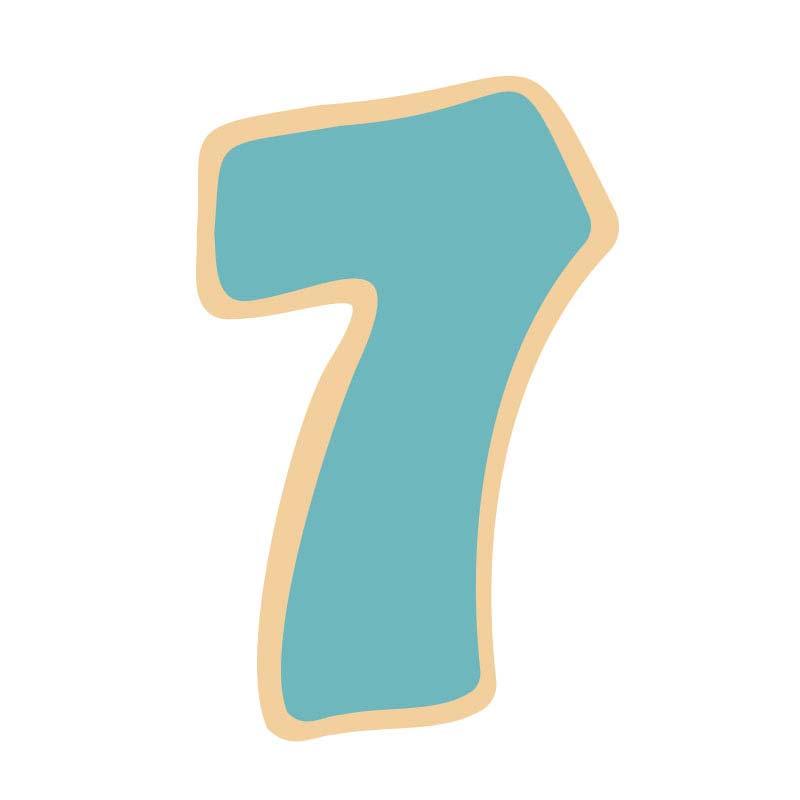 Number 7 Cookie Cutter - The Party Room