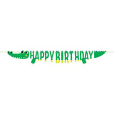 Alligator Happy Birthday Banner