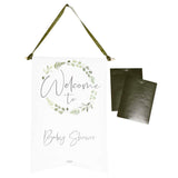 Customisable Baby Shower Welcome Sign - The Party Room