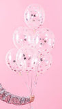 Silver Star Confetti Balloons (6 Pack) - The Party Room