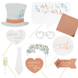 Personalised Wedding Photo Booth Props 10pk - The Party Room