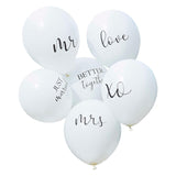 Botanical White Wedding Balloons Bundle 6pk - The Party Room