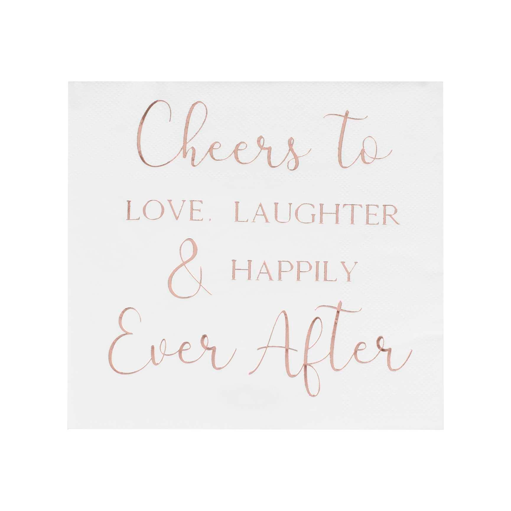 Botanical Happily Ever After Wedding Napkins 16pk - The Party Room