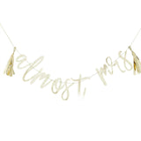 Botanical Hen Party Gold Almost Mrs Banner - The Party Room
