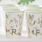 Botanical Hen Party Almost Mrs Cups 8pk - The Party Room