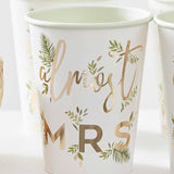 Botanical Hen Party Almost Mrs Cups 8pk - The Party Room