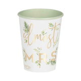 Botanical Hen Party Almost Mrs Cups 8pk - The Party Room
