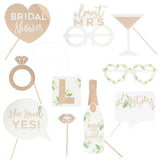 Botanical Hen Party Photobooth Props 10pk - The Party Room