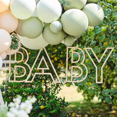 Botanical Baby Wooden Baby Hanging Decoration - The Party Room