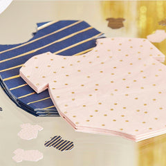 Baby Shower Onesie Napkins 16pk - The Party Room