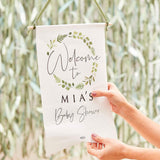 Customisable Baby Shower Welcome Sign - The Party Room