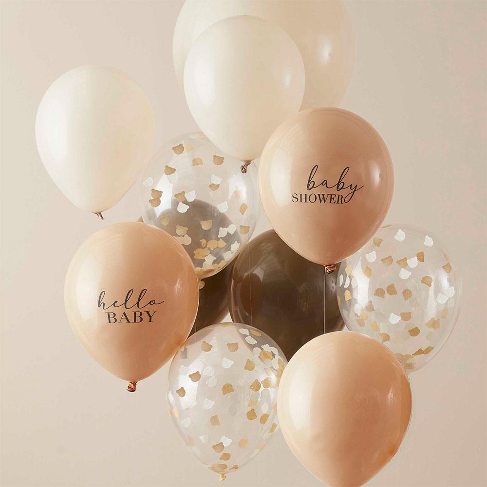 Neutral Baby Shower Balloon Bundle 11pk - The Party Room