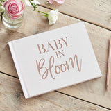 Rose Gold And Blush Baby Shower Guest Book - The Party Room