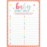 Baby Shower A to Z Alphabet Game - The Party Room