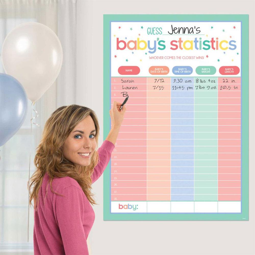Baby Shower Statistics Game - The Party Room