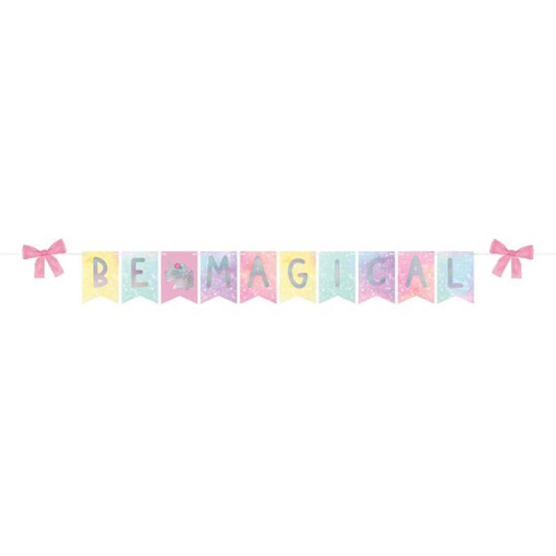 Enchanted Unicorn Be Magical Banner - The Party Room