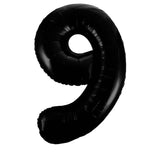 Black Giant Foil Number Balloon - 9