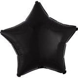 Metallic Black Star Foil Balloon - The Party Room