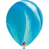 Blue SuperAgate Balloons - The Party Room