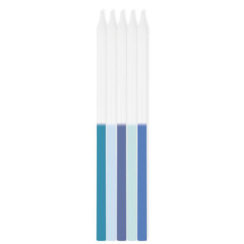Blue Ombre Taper Candles 10pk - The Party Room