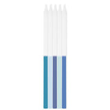 Blue Ombre Tall Candles 10pk