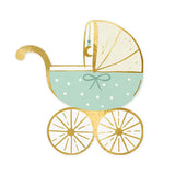 Blue Baby Stroller Napkins - The Party Room