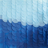 Blue Ombre Tissue Paper Disc Party Backdrop