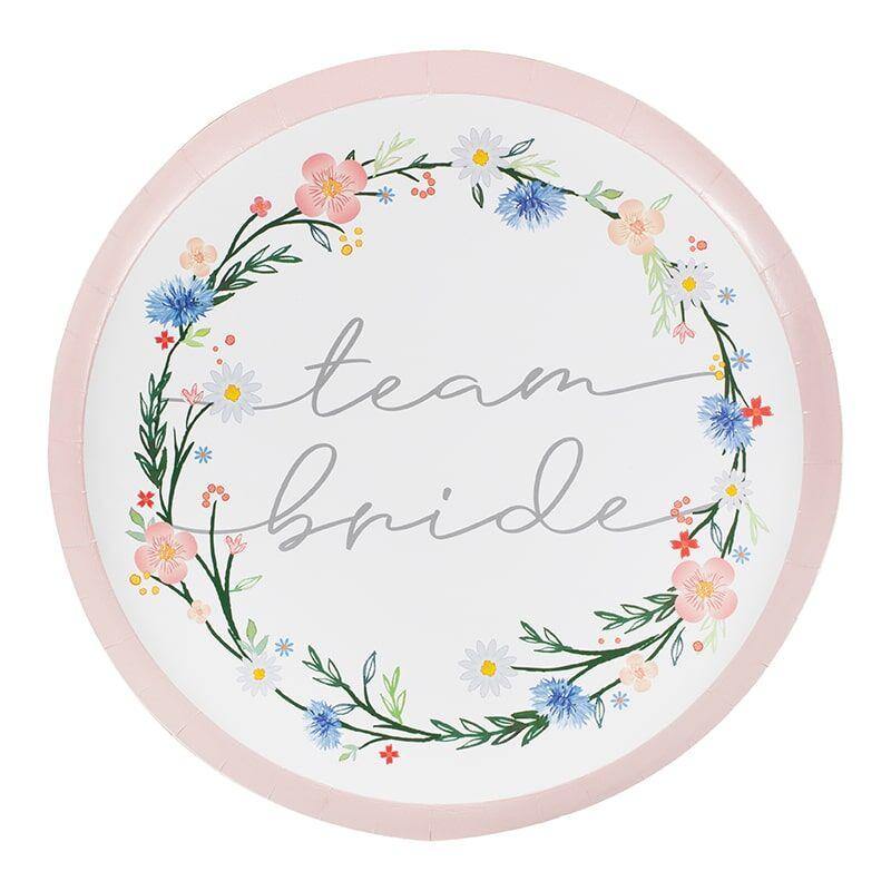 Boho Team Bride Hen Party Plates - The Party Room