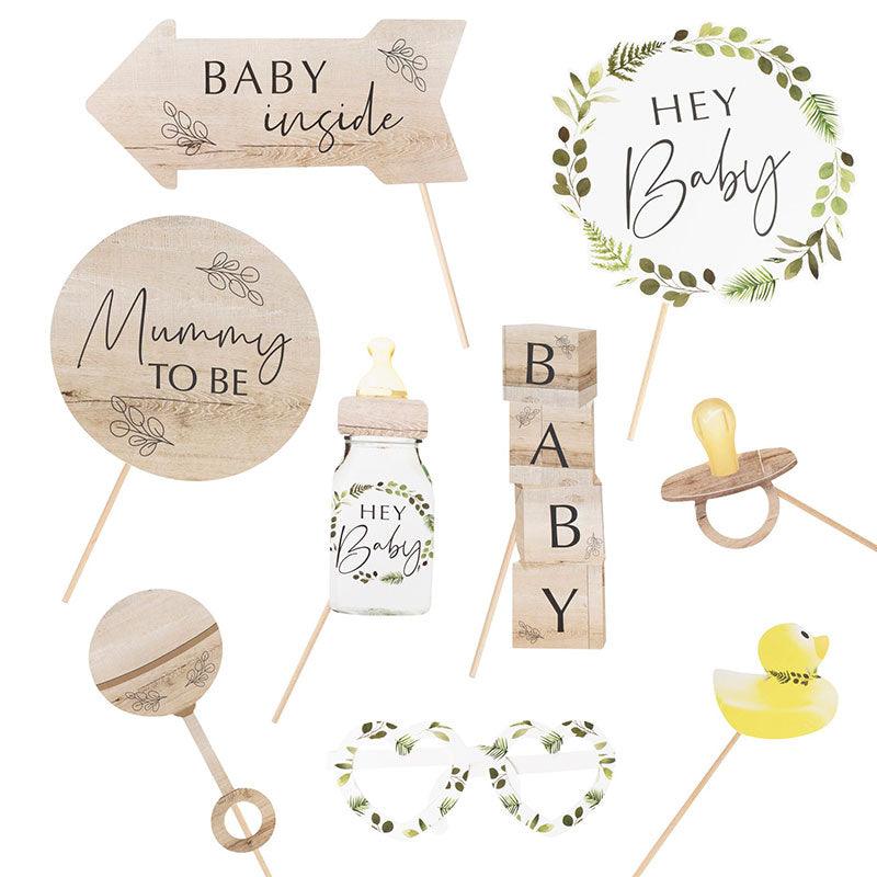 Botanical Baby Shower Photo Booth Props - The Party Room