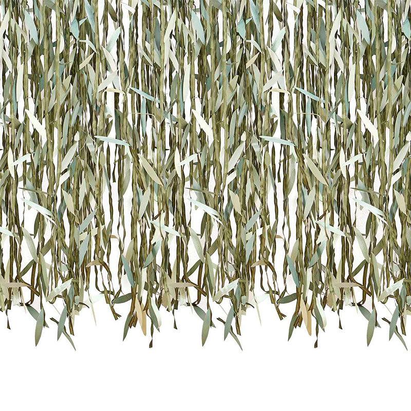 Botanical Leaf Ribbon Backdrop - The Party Room
