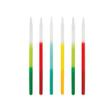 Tall Bright Ombre Dipped Party Candles 12pk
