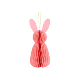 Pink Bunny Honeycomb Decoration