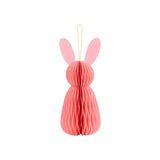Pink Bunny Honeycomb Decoration - The Party Room