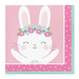 Birthday Bunny Napkins 16pk - The Party Room