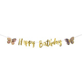 Butterfly Happy Birthday Banner - The Party Room
